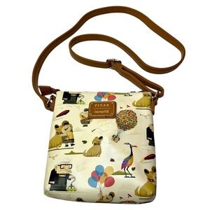 Loungefly Disney Pixar Up Crossbody‎ Bag Carl Russell Dug Kevin Balloons Print